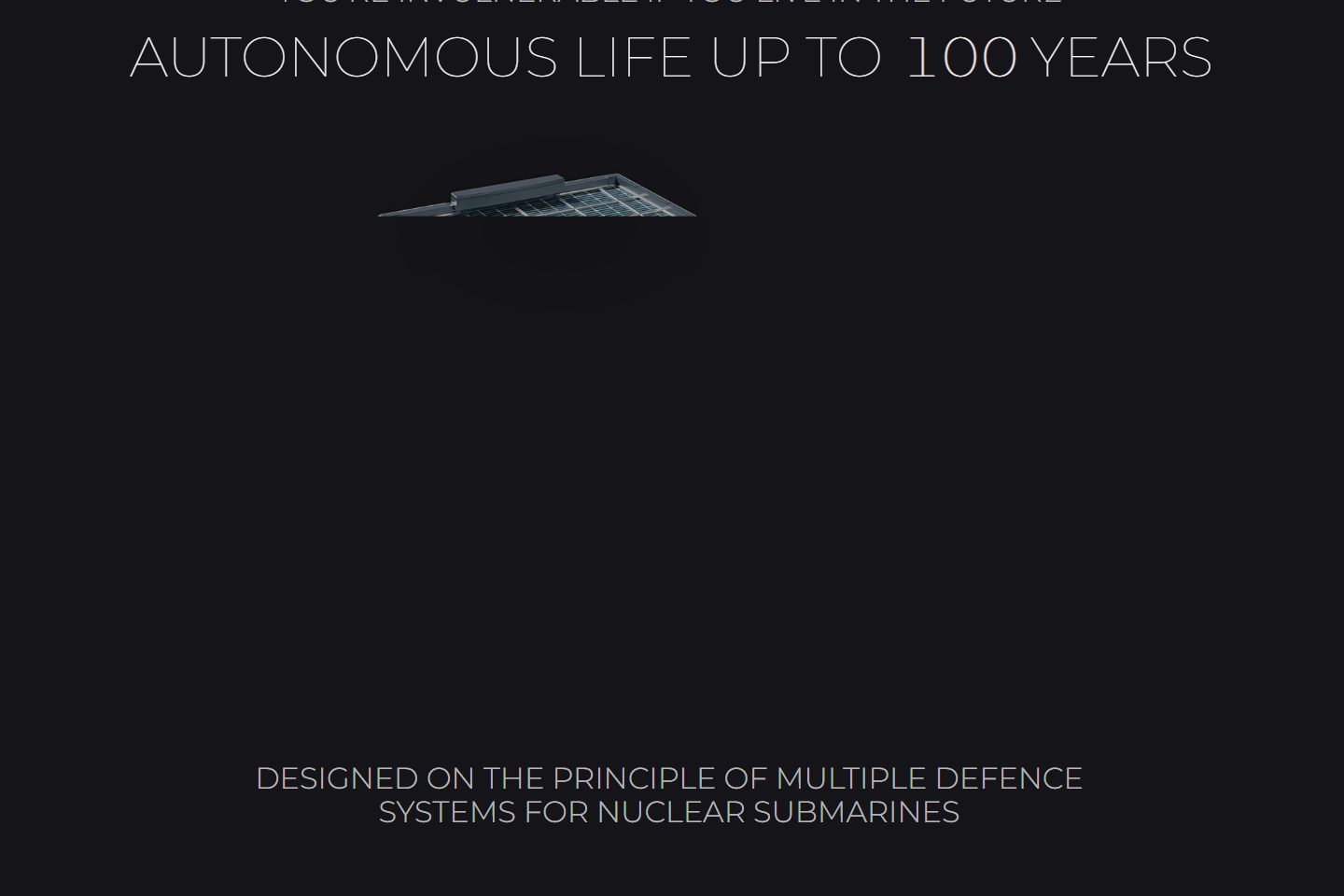 CyberHouse Bunker autonomous-life story section