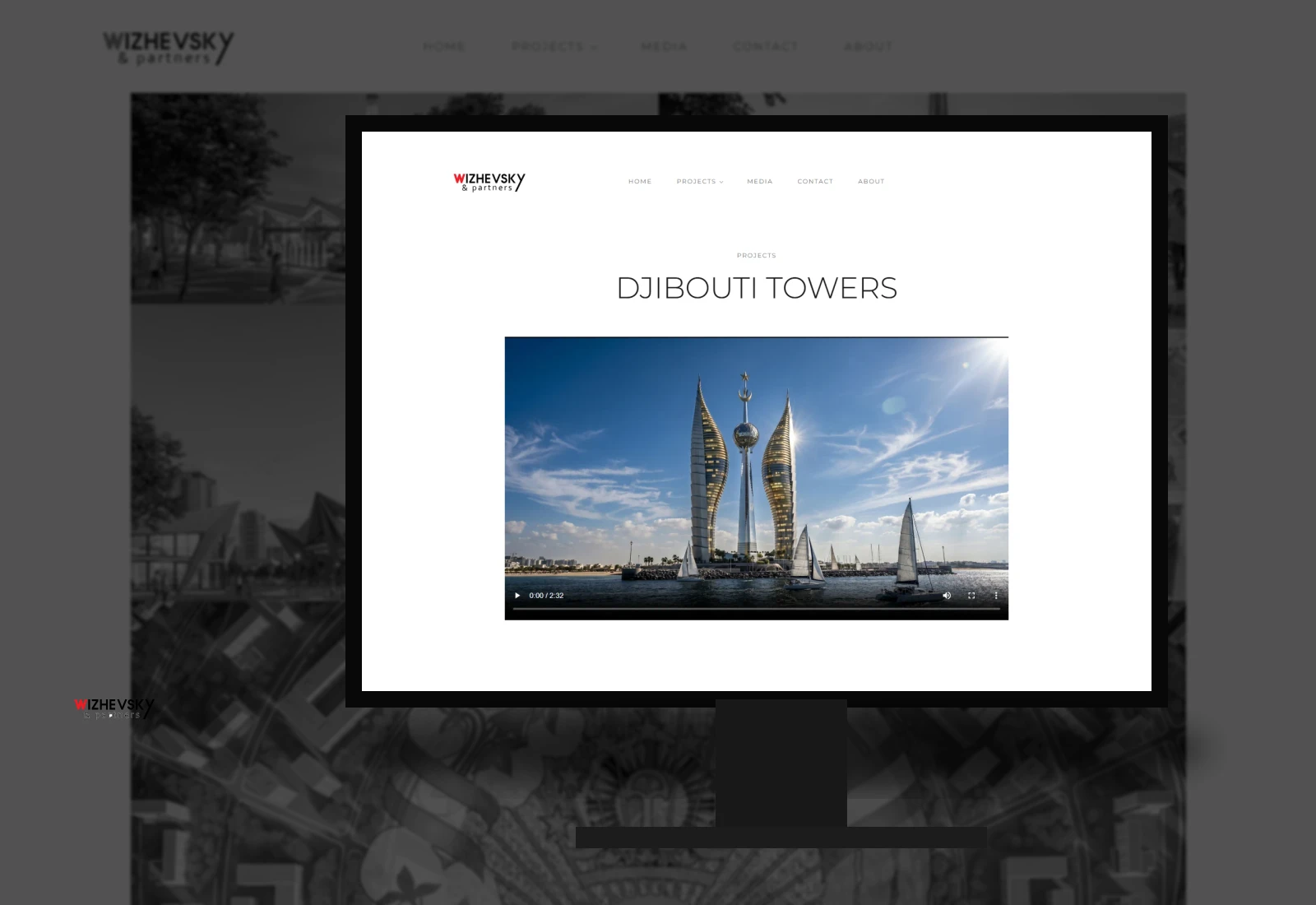 Wizhevsky identity on an architectural display