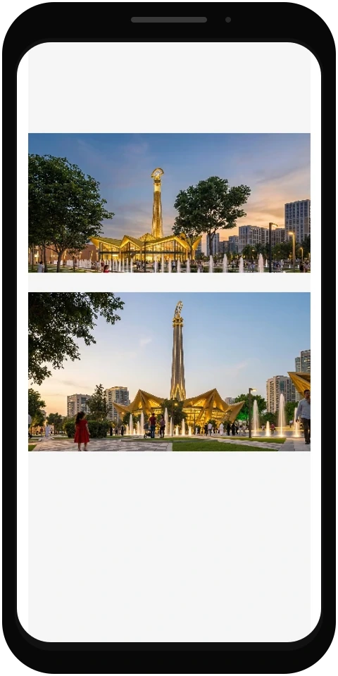 National Unity Square gallery mobile screen