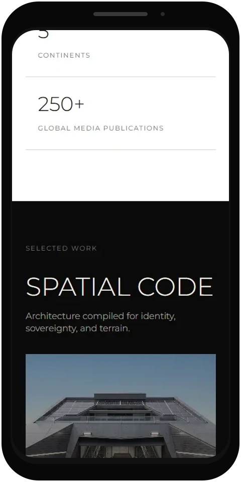 Selected work on mobile