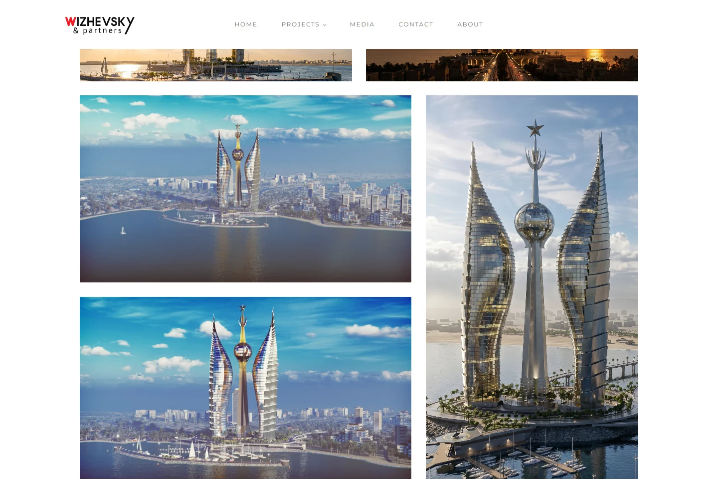 Djibouti Towers gallery interface