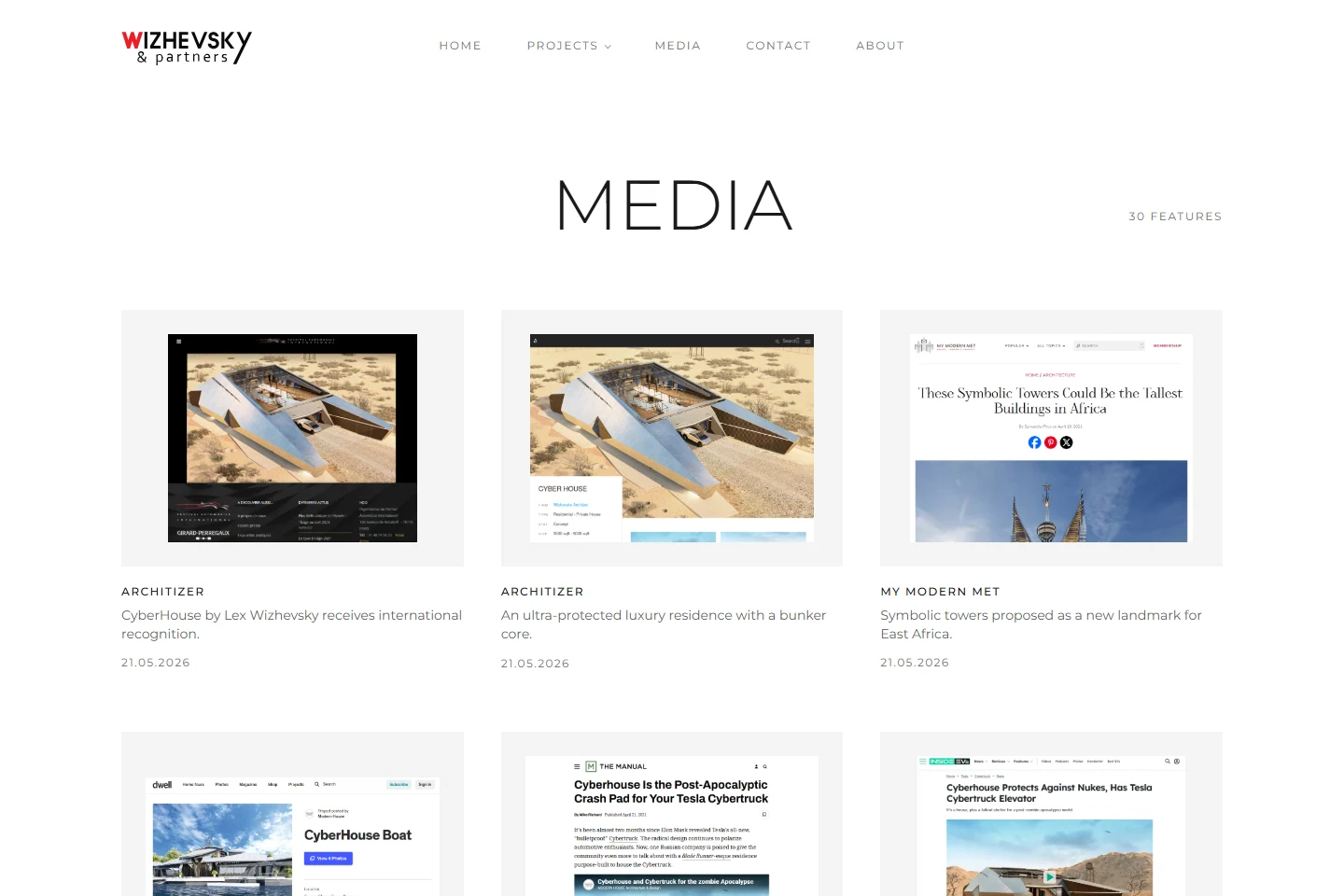 Wizhevsky media page