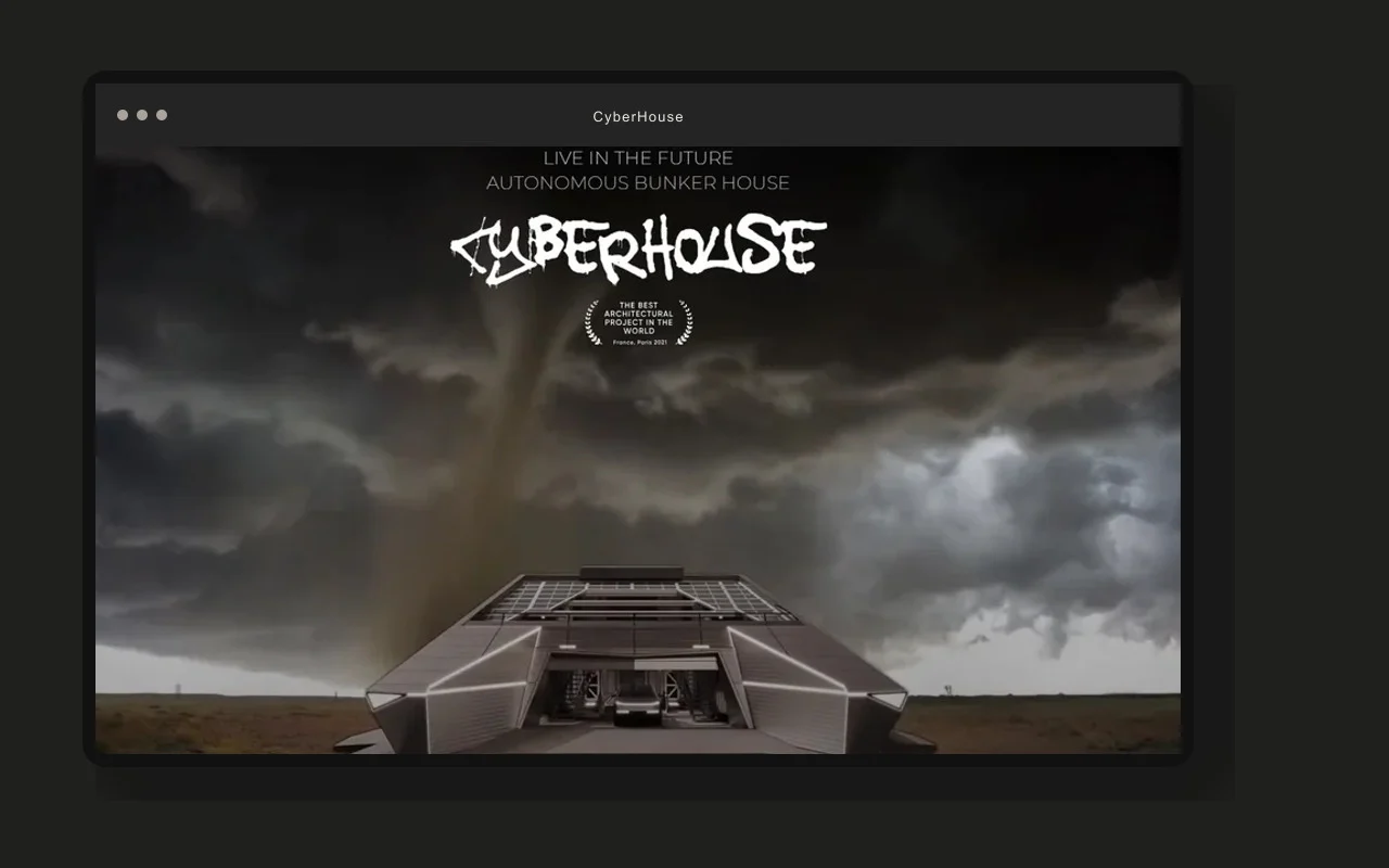CyberHouse Bunker live desktop interface